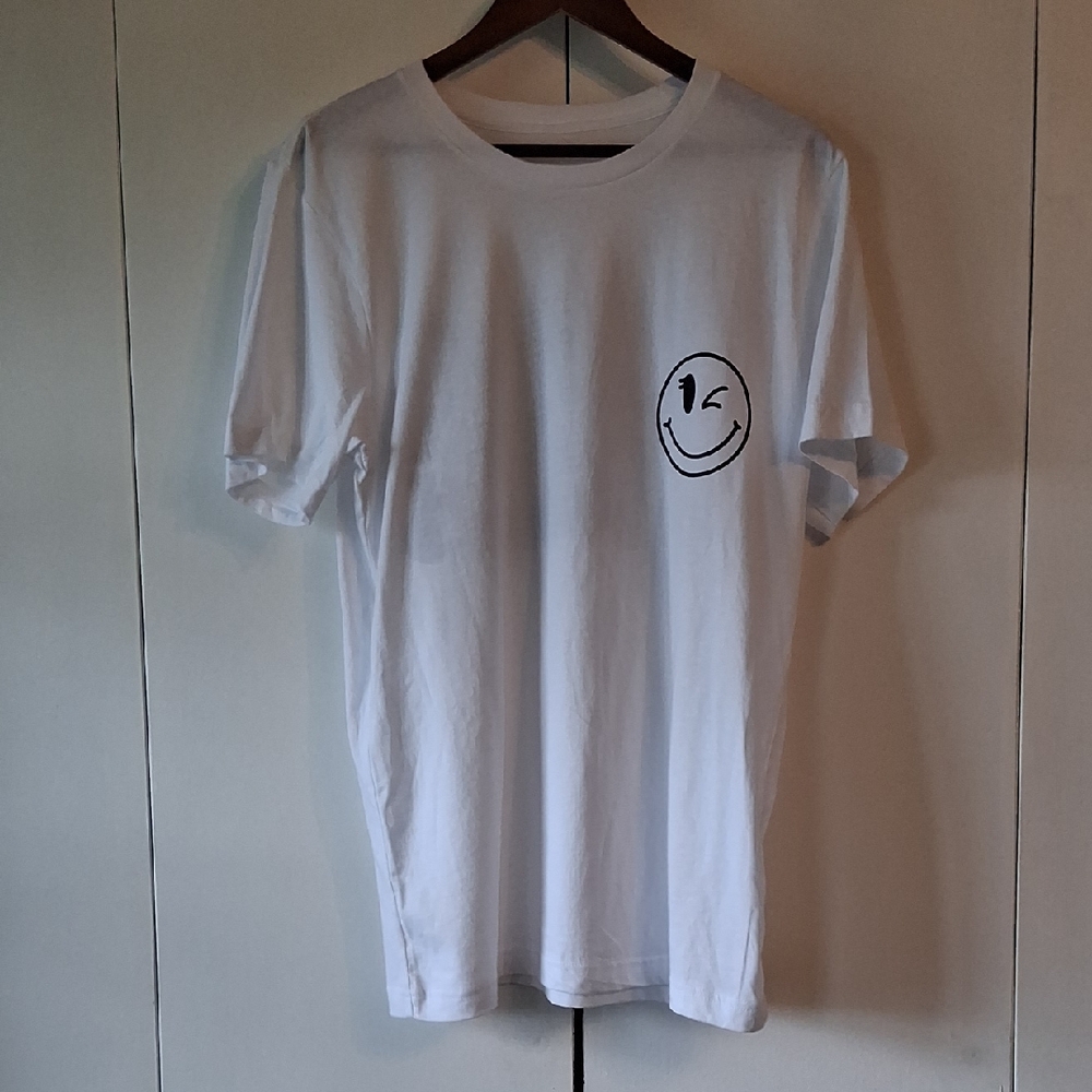 White Smiley Face T-Shirt